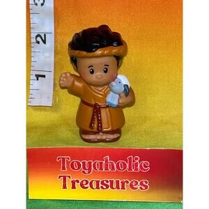 Fisher Price Little People Christmas Manger Nativity Shepherd Sheep Boy Figure